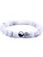 21CM Tarzı No.18 Beden Erkekler ve Şanslı Çiftler Için Yin Yang Bilezik Doğal Howlite Bilezik Kadınlar Siyah Oniks Taş Boncuklu Mücevherat Bileklik (Yurt Dışından) 4