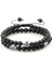 Siyah Oniks Obsidyen Taş Bileklik Erkek Siyah Lava Hematit Haç Boncuklar Bilezik Kadınlar Şans Doğal Taş Dua Takı Pulseras (Yurt Dışından) 1