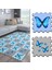 Dijital Baskılı Kelebek Desenli Mutfak-Oturma Odası-Salon Halısı/yapboz Halı/puzzle Halı/ Japon Halı 1