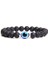 17CM Tarzı Lav Taşı 1 Doğal Taş Bileklikler Erkek El Yapımı Lav Taşı Difüzör Bileklikler Kadın Erkek Takı Pulseras Homme (Yurt Dışından) 1