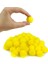 100 Adet 2cm Sarı Pompom Yumuşak Ponpon Peluş 1