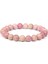 21CM Tarzı 20 Bantlı Akik Kadın Şık Kişilik Bileziği Doğal Pembe Rhodonite Rhodochrosite Taş Boncuklu Bileklik Bayanlar Için Hediye Takı (Yurt Dışından) 2