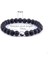 19CM Tarzı No.10 Boyutu Erkekler ve Şanslı Çiftler Için Yin Yang Bilezik Doğal Howlite Bilezik Kadınlar Siyah Oniks Taş Boncuklu Mücevherat Bileklik (Yurt Dışından) 5