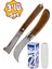 Fidan Aşı Bıçağı Eğri Uçlu Bağ Bıçağı Çakısı + Düz Uçlu Açı Bıçak + Aşı Bandı (3'lü Set) 1