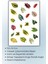 Çiçek-Yaprak Temalı 3 'lü Set Sticker Planner Ajanda Bullet Journal Için Uygun Set 2