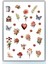 Çiçek-Yaprak Temalı 3 'lü Set Sticker Planner Ajanda Bullet Journal Için Uygun Set 5