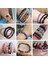 17CM Tarzı Lav Doğal Siyah Lav Taşı Boncuklu Erkek Bileklik Moda Beyaz Turkuaz Boncuklu Bilezik Kadın Erkek Takı Pulseira Hombres (Yurt Dışından) 2