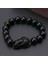 No.12 Boyutu 24 Stil Feng Shui Pi Xiu Obsidyen Bileklik Altın Zenginlik ve Iyi Şans Bilezik Taş Boncuk Bilezik Erkek Kadın Unisex (Yurt Dışından) 4