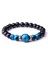 21CM Tarzı Siyah Tabanca Kaplama Doğal Taş Bileklik Erkek Kraliyet Mavi Kaplan Gözü Bileklik Sağlıklı Enerji Bileziği Moda Cz Şanslı Siyah Oniks Boncuk Pulsera (Yurt Dışından) 5