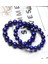 19CM Tarzı No.10 Boyutu Lapis Lazuli Bileklik Erkek Doğal Şifa Enerjisi Lazuli Bilezik Cilalı 8mm Lazurit Boncuk Bilezik Kadın Takı Hediye (Yurt Dışından) 5
