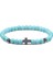 6mm Mavi Dua Erkek Kadın Bilezik Hematit Haç Tespih Doğal Taş Boncuk Isa Oniks Meditasyon Bilezikler Takı Hediye Pulsera (Yurt Dışından) 1