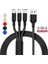 3 In 1 USB Kablosu C Tipi Mikro USB C Cep Telefonu iPhone 13 Pro Max Xiaomi Mi 12 Oneplus Redmi Için Çoklu USB Şarj Kablosu (Yurt Dışından) 1