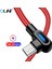 Olaf Mikro USB Tip C Hızlı Şarj 90 Derece Kablo Samsung S21 S9 Huawei iPhone 13 Xiaomi LED Kablo Mikro USB Usb-C Şarj Cihazı (Yurt Dışından) 1