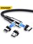 Essager Manyetik Şarj Mikro USB Kablosu iPhone Samsung Android Cep Telefonu Için Hızlı Şarj Kablosu Kablosu Mıknatıs USB C Tipi Kablo (Yurt Dışından) 1