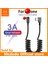 Mcdodo CA-730 USB A - Yıldırım Kablosu LED Göstergesi 90°çift Dirsek Derece Araba Yayı 3A Şarj Kablosu iPhone x 8 7 6 6s Plus Veri Aktarımı iPhone Kablosu (Siyah 1.8m) (Yurt Dışından) 2