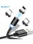 Raxfly Manyetik Şarj Kablosu iPhone Nokia 7 8 6 x Xs Artı Mıknatıs Aydınlatma USB Şarj Kablosu Mikro USB Kablosu Tip C Kablo (Yurt Dışından) 1