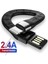 0.15M 2.4A Tpe Askı USB Kablosu iPhone 14 13 12 Hızlı Şarj USB A'dan 8pin/mikro/c Tipi Veri Kablosu Huawei Xiaomi Samsung Için (Yurt Dışından) 1