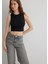 Kadın Siyah Crop Top 1610786-900 1