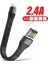 Ultra Kısa USB Kablosu iPhone 14 13 12 Pro Max 2.4A Hızlı Şarj Şarj Cihazı Mikro USB Tip C Veri Telefonu Kablosu Xiaomi Samsung Için (Yurt Dışından) 1