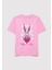 Bugs Bunny Baskılı Pembe Tişört 7610303-71038 3