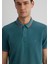 Renkli Şerit Detaylı Yeşil Polo Tişört 065920-30708 5