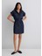 Kadın Barbara Lux Touch Koyu Lacivert Denim Elbise 130548-28636 1