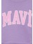 Mavi Logo Baskılı Crop Mor Sweatshirt 7S10097-86954 5