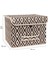 Bohe Kapaklı Kutu Mini, Çok Amaçlı Saklama Kutusu, 30 x 30 x 23 cm , 21 Litre 3