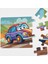 Çocuklar Için Ahşap Araba Puzzle Yapboz 16 Parça 21X29CM 2