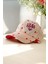 (4-8 Yaş) Kalp Love Detaylı Kız Çocuk kep şapka - Pembe 1