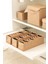 3lü Set 10 Bölmeli Bej Dolap Çekmece Içi Akordiyon Katlanır Çorap Çamaşır Düzenleyici Organizer 1