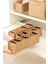 3lü Set 10 Bölmeli Bej Dolap Çekmece Içi Akordiyon Katlanır Çorap Çamaşır Düzenleyici Organizer 3