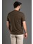 Erkek Haki Basic O Yaka T-Shirt 5