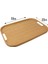 Dikdörtgen Bambu Servis Tepsisi, 2'li Set, 33X22 cm ve 40X28 cm | Dikdörtgen Bambu Tepsi 3