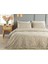 Home Pure Poppy Kolay Ütülenir Çift Kişilik Nevresim Seti 200X220 cm Bej 3