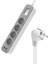 Akım Korumalı, 4 In Socket Grup Priz, 2 USB 1 Type-C Anahtarlı, 1.5 Metre Kablolu, 4000W, 16 Amper, Çocuk Korumalı, Ups Uyumlu, Elektronik Ürünlerde Tam Koruma, Topraklı (4-In) 2