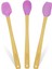 Indigo 3'lü Pembe Bambu Silikon Spatula Seti Uzun 26 cm VLT1508 1