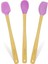 Indigo 3'lü Pembe Bambu Silikon Spatula Seti Uzun 26 cm VLT1508 2