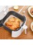 Home 100 Adet Air Fryer Pişirme Kağıdı Tek Kullanımlık Hava Fritöz Yağ Geçirmez Yapışmaz Gıda Pişirme Kağıdı Delikli Kare Model 2