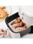 Home 100 Adet Air Fryer Pişirme Kağıdı Tek Kullanımlık Hava Fritöz Yağ Geçirmez Yapışmaz Gıda Pişirme Kağıdı Delikli Kare Model 3