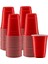 Adet Ikonik Amerikan Parti Bardağı Kırmızı Plastik Bardak Tek Kullanımlık 16 Oz - 500 ml 1