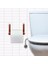 Yapışkanlı Ahşap & Deri Tuvalet Kağıtlığı | Banyo Kağıt Havluluk, Havlu Peçetelik | Wc Kağıtlık, Dolap Altı Kağıt Havlu Askısı (Siyah & Kahve, 2' Li Set [kağıt Havluluk & Tuvalet Kağıtlığı]) 2