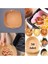 Silikon Kare Pişirme Kabı Kahve+50 Adet Airfryer Tek Kullanımlık Pişirme Kağıdı Xl-Xxl Tabak 1