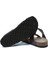 K10261DK Kifidis Soft Step Kadın Deri Mantar Terlik 36-41 Koyu Kahve Deri 3