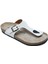 K8871DK Kifidis Soft Step Kadın Parmak Arası Deri Mantar Terlik 36-41 Kırık Beyaz Deri 2