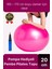 Premium Mini Gymball 20cm Jimnastik Denge Fitness Spor Şişirme Pompası Hediyeli Pembe Pilates Topu 1