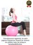 Premium Mini Gymball 20cm Jimnastik Denge Fitness Spor Şişirme Pompası Hediyeli Pembe Pilates Topu 2