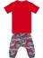 Dino Kamuflaj Erkek Çocuk T-shirt Kapri Şort Takım 4