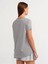 Bisiklet Yaka Basic T-Shirt-Gri 2