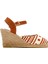 Kastamonu Taş Baskı Kadın Siyah Desenli Dolgu Topuklu Espadril Sandalet 25SFD20846F 2